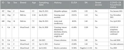 SARS-CoV-2 antibodies in dogs and cats in a highly infected area of Brazil during the pandemic